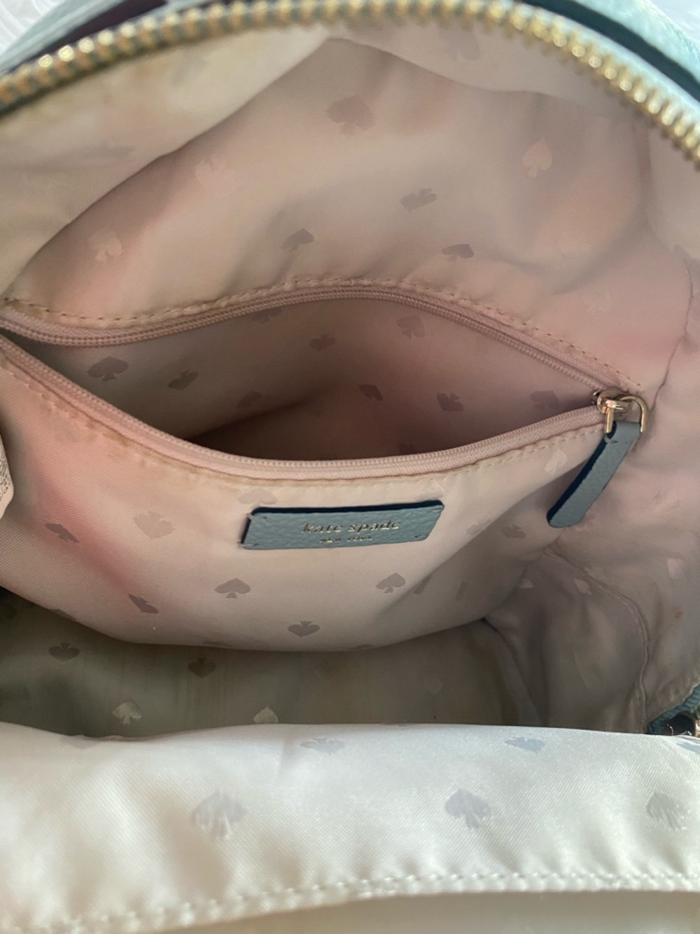 kate spade Pebbled Leather Mini Backpack “Jackson” in Light blue - Picture 5 of 6